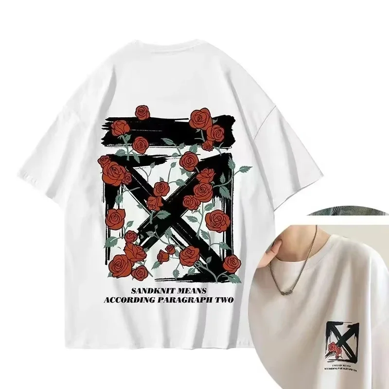 Streetwear Brand Korea - 2026 Pamuk Kore Lüks Mektup Baskılı