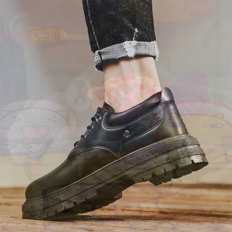 Streetwear Brand Store - Koyu Doğal Deri Moda Eğitmenler Tenis