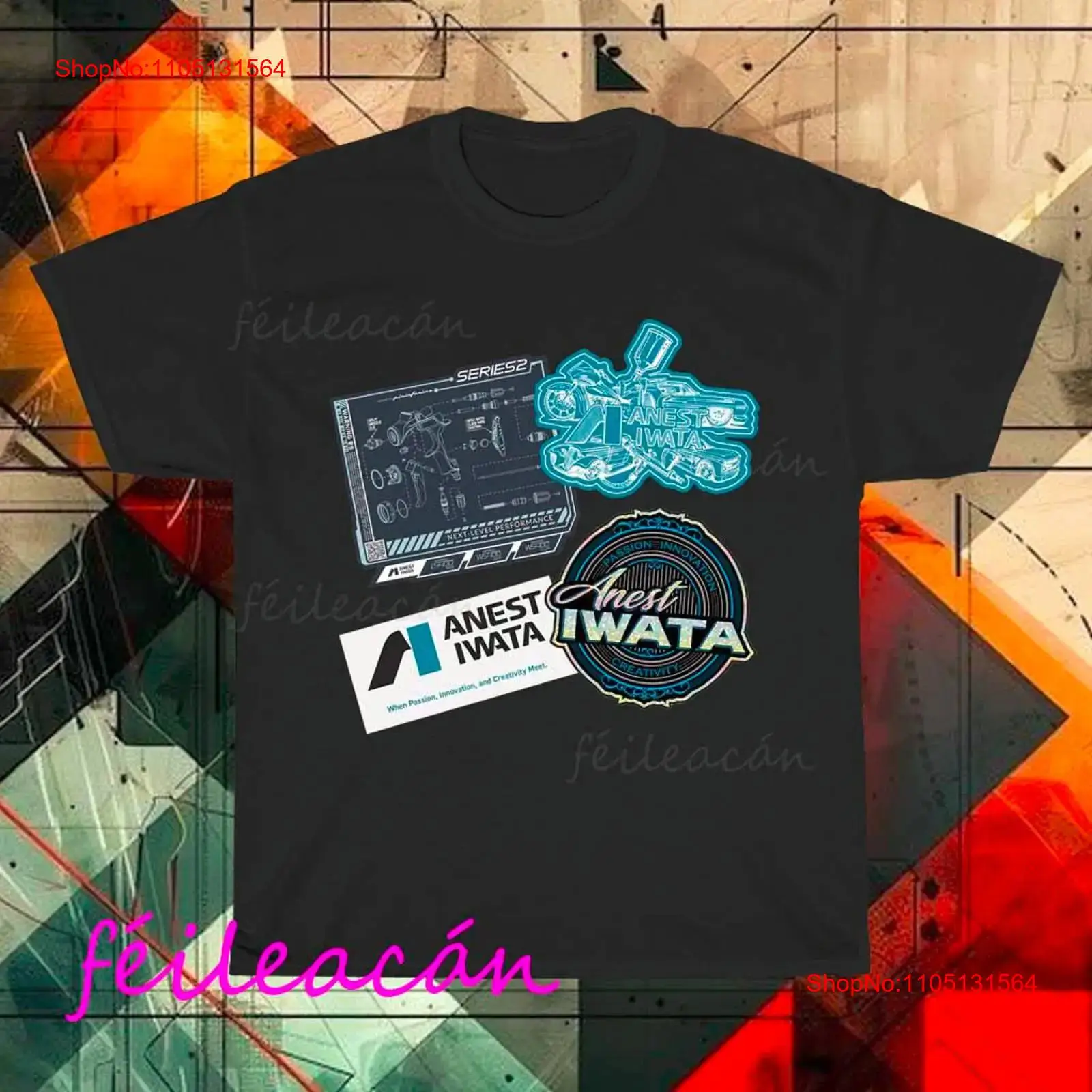 Streetwear Brand Logo Design - Yepyeni ANES IWATA Logolu Amerikan Tişörtü