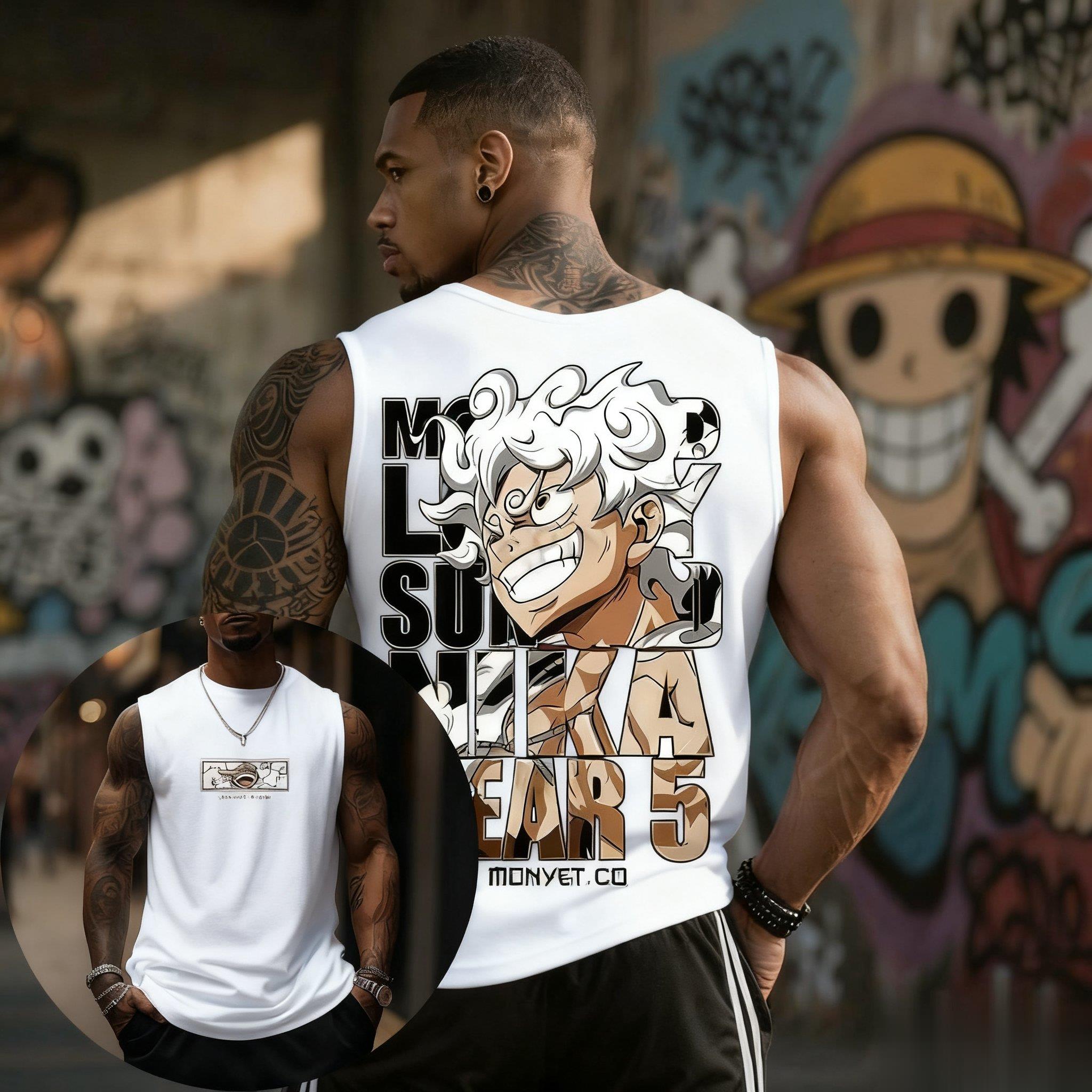 Streetwear Brand Japan - One Piece Luffy Gear 5 Atlet