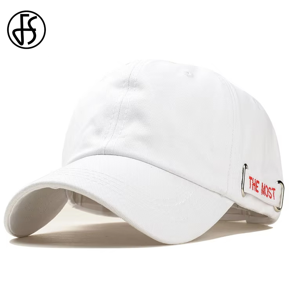 Streetwear Brand Hats - FS Siyah Beyaz Pamuk Sokak Beyzbol