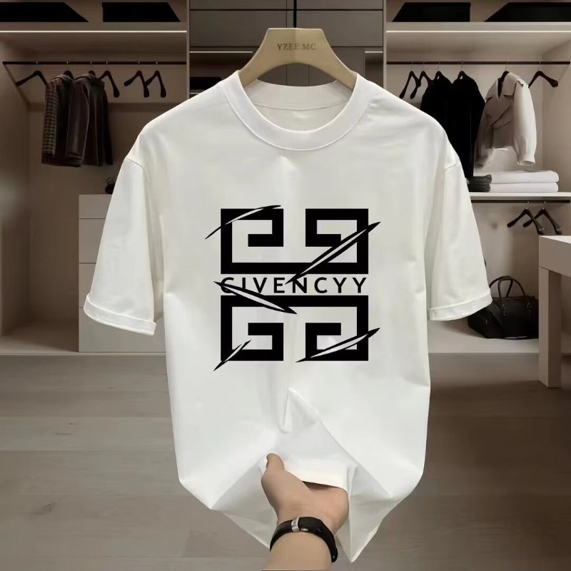 Streetwear Brand Logo Design - 2026Erkek GIVENCY Marka Logolu Baskılı Tişört