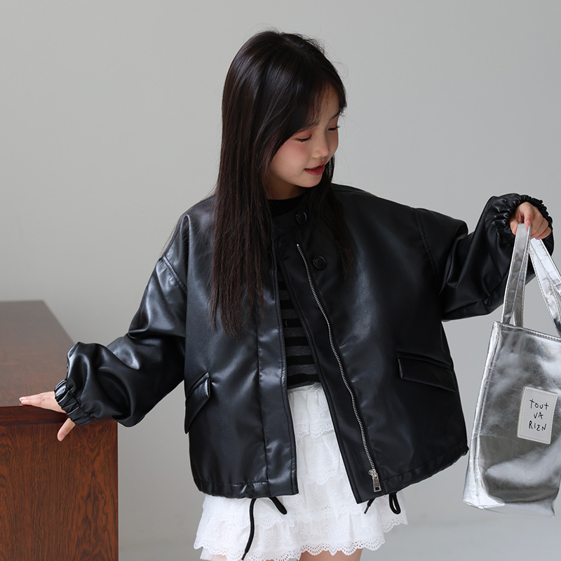 Streetwear Brand Logo Design - 2-12Y Kızlar Tatlı Siyah Pembe Kaya