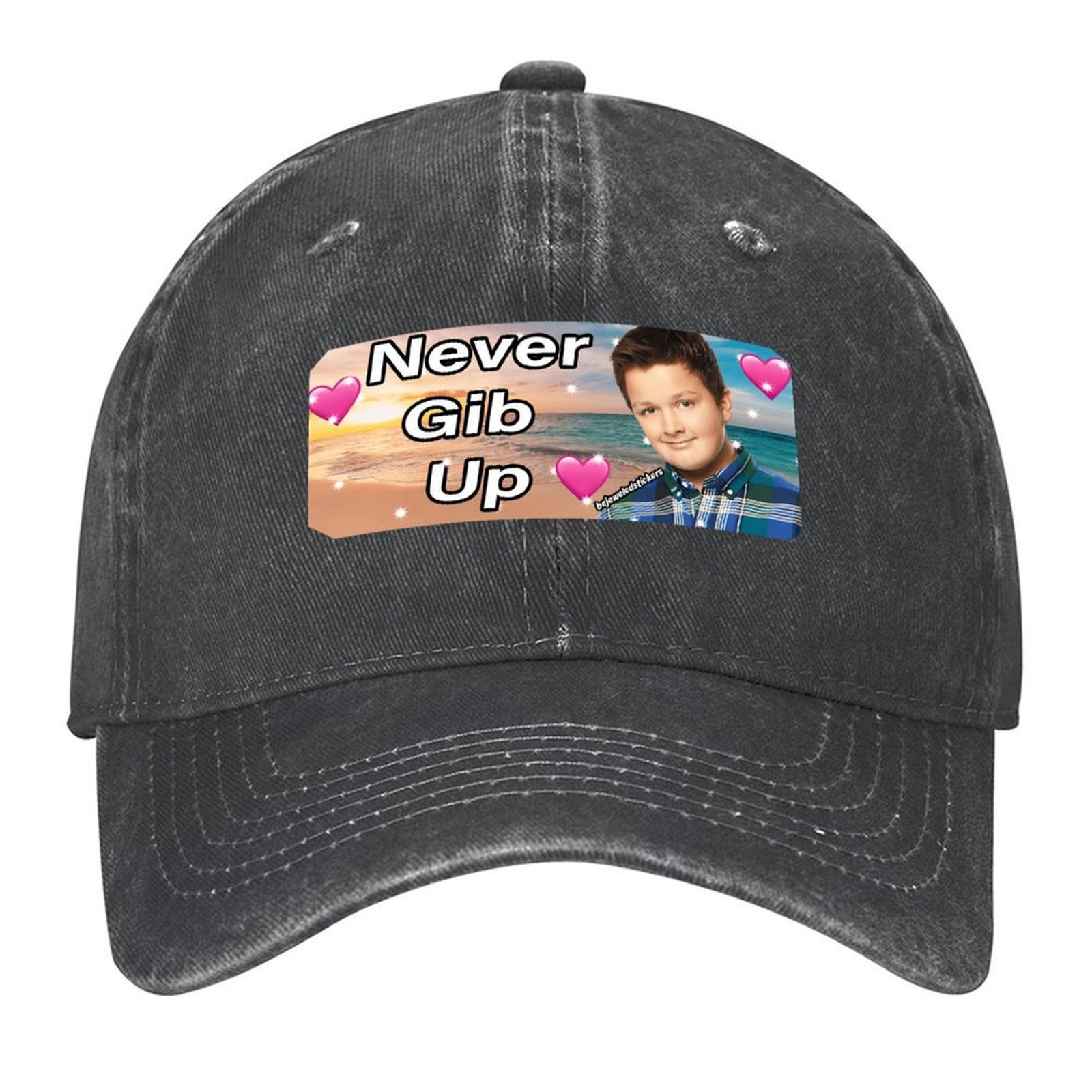 Never gib up tampon çıkartması - Streetwear Brand Hats incelemesi ve fiyatı
