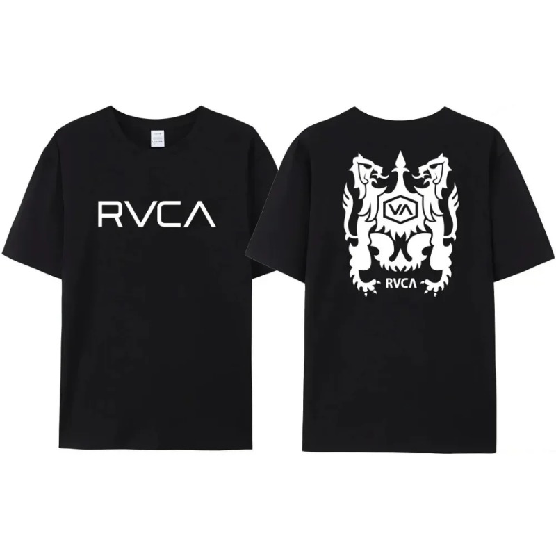 RVCA T Shirt Erkek Kadın Siyah - Streetwear Brand Designs incelemesi ve fiyatı