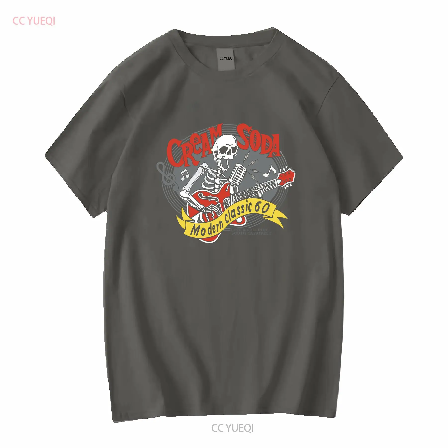 Kremalı Soda Rock Roll Tişörtü - Streetwear Brand Top incelemesi ve fiyatı